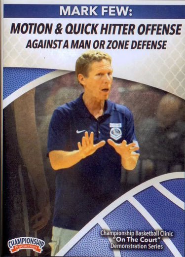 Motion & Quick Hitter Offense Against A Man Or Zone Defense by Mark Few Instructional Basketball Coaching Video